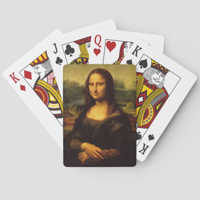 Baralho Leonardo da Vinci, Mona Lisa (Verso)