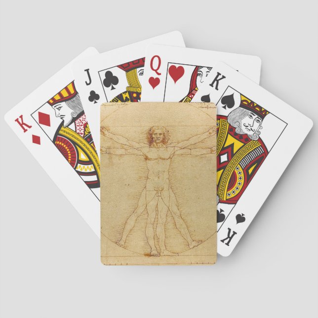 Baralho Leonardo da Vinci , Vitruvian Man (Verso)