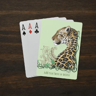 Baralho Leopard Wild Cat Henna Verde