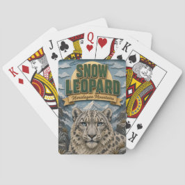 Baralho Leopardo-das-neves Montanhas Himalaias POPCUT