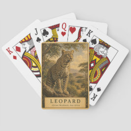 Baralho Leopardo Woodlands da África Oriental VINTAGE