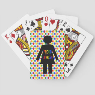 Baralho LGBTQ Silhouette Lésbica e Damas Arco-Íris