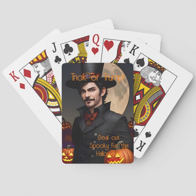 Baralho Lidar com o Jogo de Halloween Divertido do Feitice (Verso)