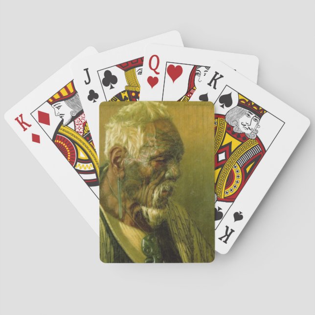 Baralho Líder NZ Maori Cheftain Arte Histórica (Verso)