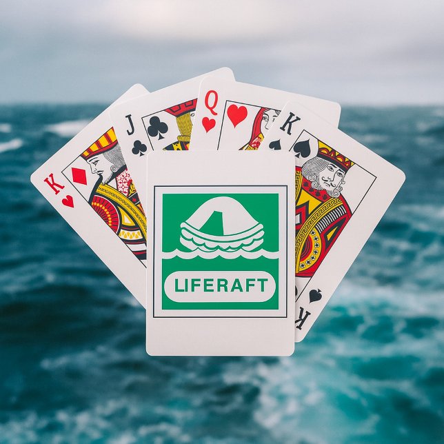 Baralho Liferaft Sign Playing Cards (Criador carregado)