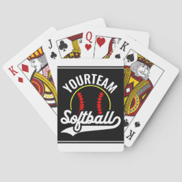 Baralho Liga Personalizada do ADD do Jogador do Softball T