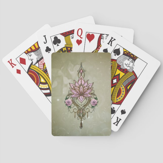 Baralho Linda flor de lótus (Verso)