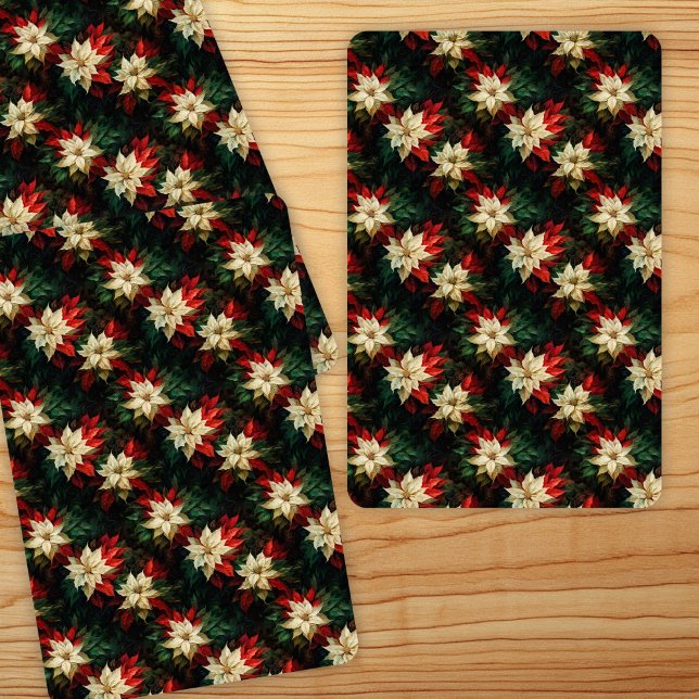 Baralho Lindas Poinsettias Vermelhas e Brancas (Criador carregado)