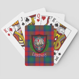 Baralho Lindsay Scottish Clan Tartan & Crest