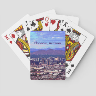 Baralho Linha do horizonte da Arizona Phoenix durante o di