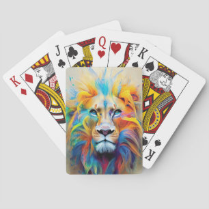 Baralho Lion Animal Discovery Adventure Planet Nature