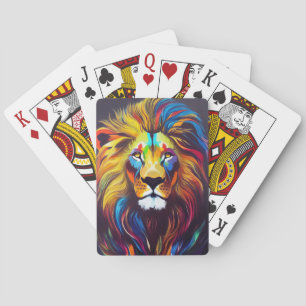 Baralho Lion Animal Discovery Adventure Planet Nature