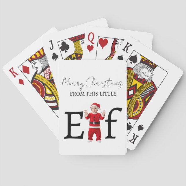 Baralho Little Elf Merry Christmas Gift Playing Cards (Verso)