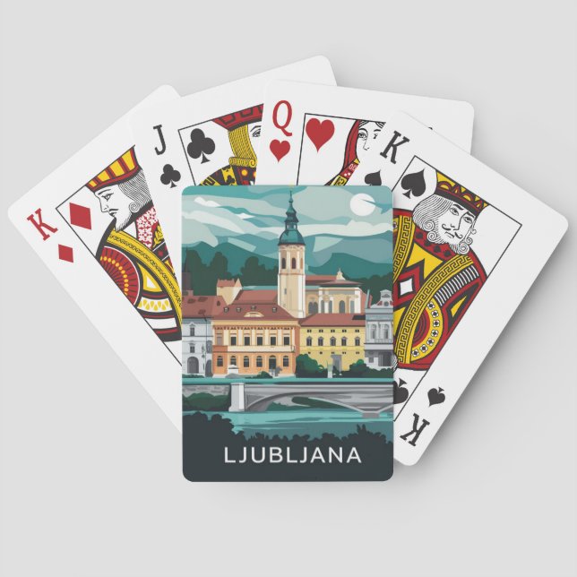 Baralho Liubliana, Eslovênia (Verso)