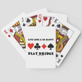 Baralho Live Long & Be Happy Play Bridge (Quatro Conjuntos