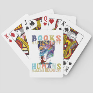 Baralho Livros me fazem feliz humanos me machucam