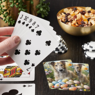 Baralho Lobfhound Dog Com Feriado De Ovos De Páscoa