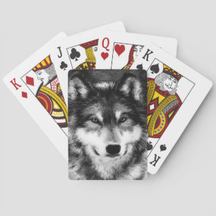 Baralho Lobo Negro e Branco