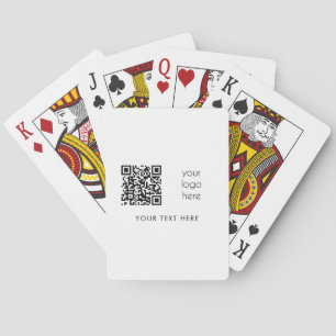 Baralho Logotipo comercial profissional Código QR e texto