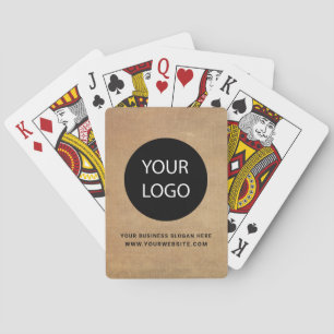 Baralho Logotipo da empresa personalizada Vintage Professi