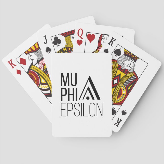 Baralho Logotipo da Mu Phi Epsilon (Verso)