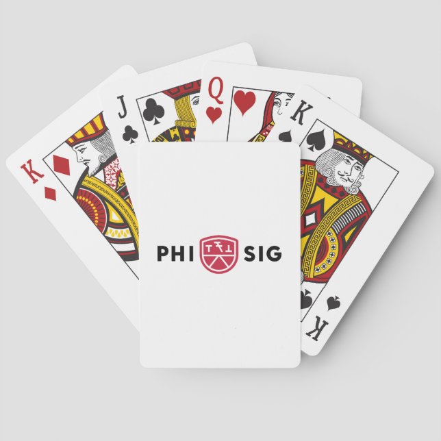 Baralho Logotipo da Phi Sigma Kappa (Verso)