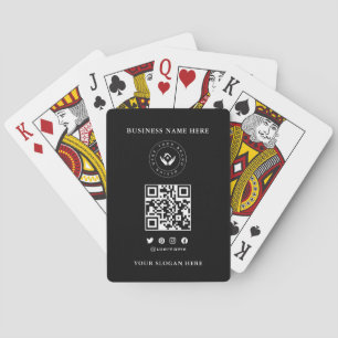 Baralho Logotipo de empresa clássico personalizado e códig