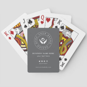 Baralho Logotipo de empresa clássico personalizado e códig
