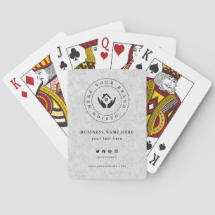 Baralho Logotipo de empresa clássico personalizado e códig
