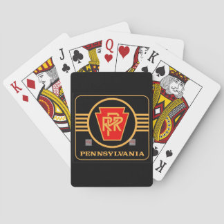 Baralho Logotipo do Caminho de Ferro da Pensilvânia, preto