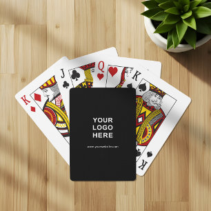 Baralho Logotipo e Texto Personalizado de Cartões de Negóc
