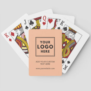 Baralho Logotipo simples e profissional de apoio comercial