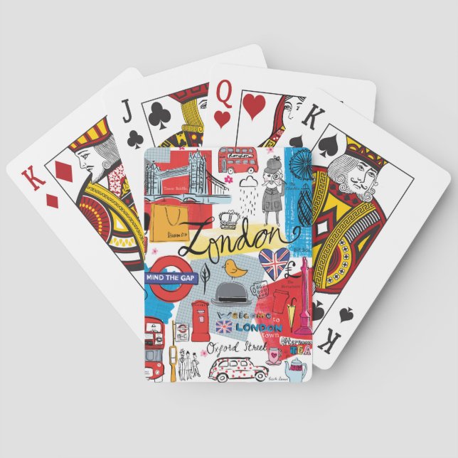Baralho Londres, Inglaterra (Verso)