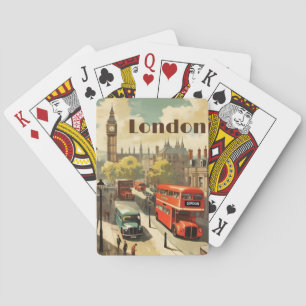 Baralho Londres Vintage Big Ben Texto Personalizado