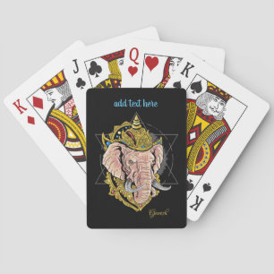 Baralho Lord Ganesh, da Índia, jogando cartas