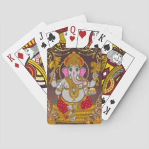 Baralho Lord Ganesha Jogando Cartões