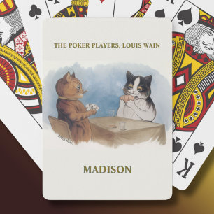 Baralho Louis Wain Gata Os Jogadores De Poker Personalizad