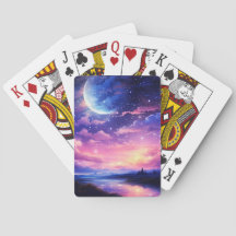 Lua cheia celestial nuvens Roxo Místico