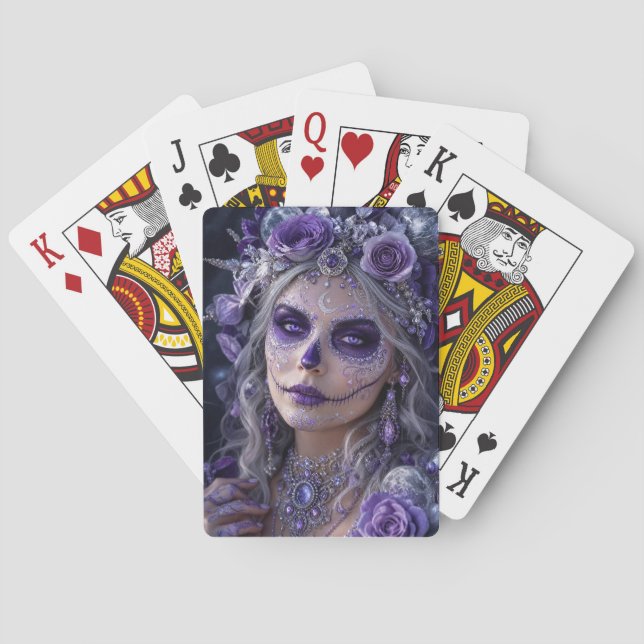 Baralho Lua de Ámora Calavera – Dia de Finados Roxo (Verso)