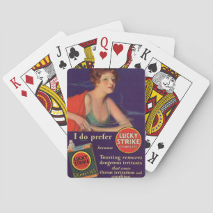 Baralho Lucky Ataca cigarros de 1920 e