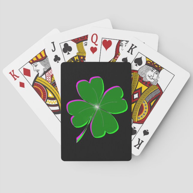 Baralho Lucky Four Folha Clover (Verso)