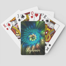 Baralho Luminous Fantasy Flower, Colorful Abstract Fractal