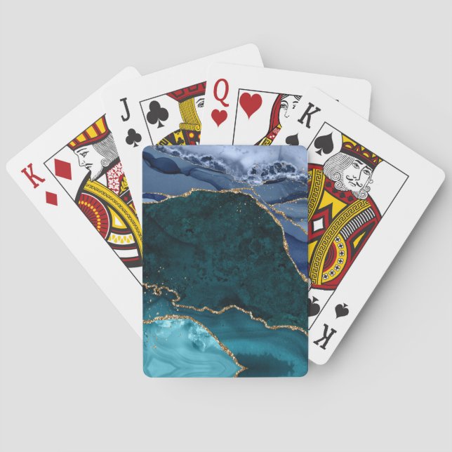 Baralho Lux Peacock Agate & Dourado (Verso)