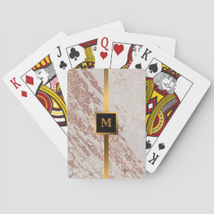 Baralho Luxo Blush Rosa Rosa Rosa Cor-de-rosa - mármore pe