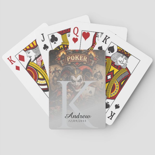 Baralho Luxury Poker Joker King Card Design, Custom  (Verso)