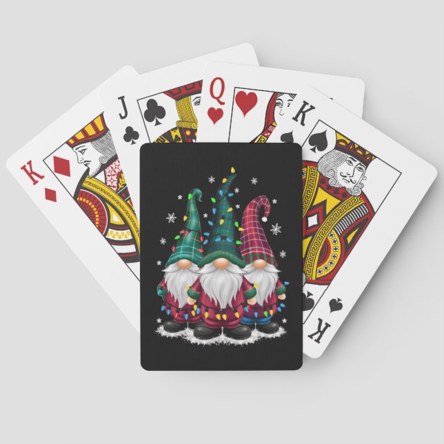 Baralho Luzinhas de Natal Três Gnomos Natal (Verso)