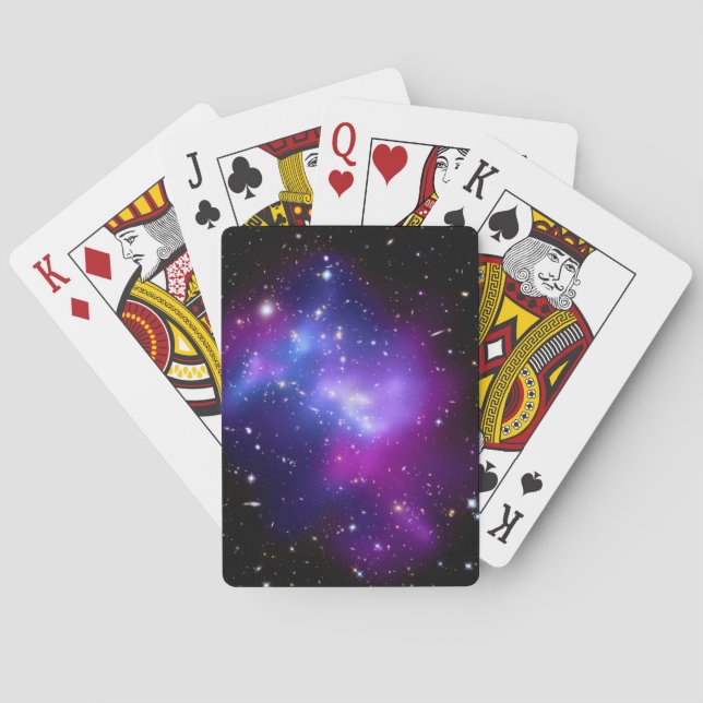 Baralho MAC J0717 do conjunto da galáxia (telescópio de (Verso)