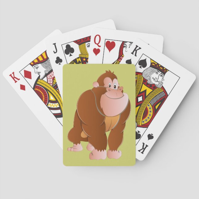 Baralho Macaco gorila ape (Verso)
