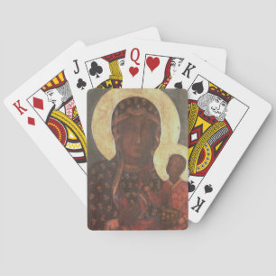 Baralho Madonna preto de Jasna Gora