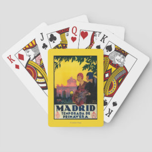 Baralho Madrid no poster do promocional do viagem da